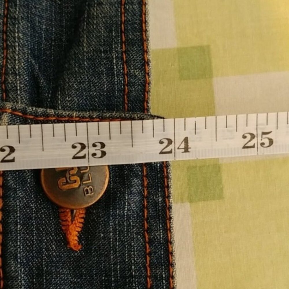 CJ Blue Women's Blue Western Style Long Sleeve Casual Jean Jacket Plus Size 2X - Picture 9 of 10